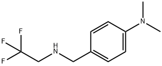 N,N-二甲基-4-{[(2,2,2-三氟乙基)氨基]甲基}苯胺结构式