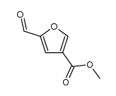 3-Furancarboxylic acid, 5-formyl-, Methyl ester Structure