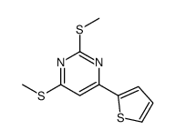 2,4-bis(methylsulfanyl)-6-thiophen-2-ylpyrimidine结构式