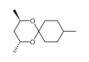 (2R,4R)-2,4,9-Trimethyl-1,5-dioxa-spiro[5.5]undecane结构式