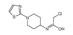 2-氯-N-[1-(2-噻唑基)-4-哌啶基]乙酰胺结构式