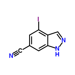 4-Iodo-1H-indazole-6-carbonitrile Structure