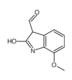 7-methoxy-2-oxo-1,3-dihydroindole-3-carbaldehyde Structure