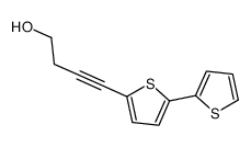 5-(4-hydroxybut-1-ynyl)-2,2'-bithiophene结构式