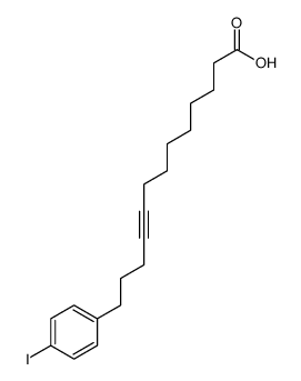 13-(4-iodophenyl)tridec-9-ynoic acid Structure