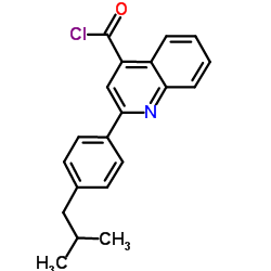 2-(4-Isobutylphenyl)-4-quinolinecarbonyl chloride图片