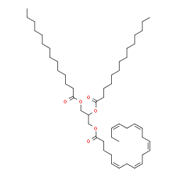 1,2-Dimyristoyl-3-Eicosapentaenoyl-rac-glycerol structure