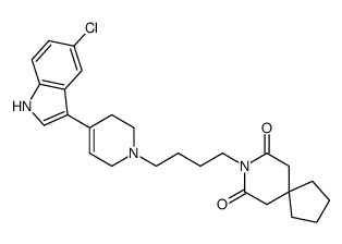 8-[4-[4-(5-chloro-1H-indol-3-yl)-3,6-dihydro-2H-pyridin-1-yl]butyl]-8-azaspiro[4.5]decane-7,9-dione Structure