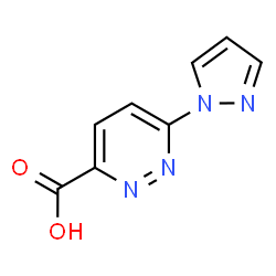 6-Pyrazol-1-yl-pyridazine-3-carboxylic acid Structure