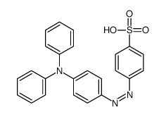 4-[[4-(N-phenylanilino)phenyl]diazenyl]benzenesulfonic acid Structure