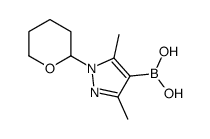 3,5-二甲基-1-(THP)吡唑-4-硼酸结构式