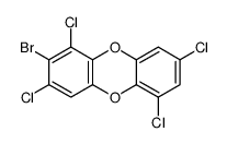 2-bromo-1,3,6,8-tetrachlorodibenzo-p-dioxin结构式