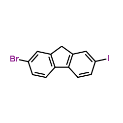 2-Bromo-7-iodo-9H-fluorene Structure