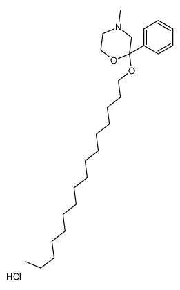 2-hexadecoxy-4-methyl-2-phenylmorpholine,hydrochloride Structure