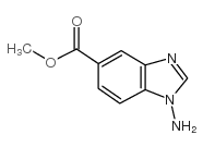 1-氨基-1H-苯并咪唑-5-羧酸甲酯结构式