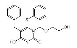 5-benzyl-1-(2-hydroxyethoxymethyl)-6-phenylsulfanylpyrimidine-2,4-dione Structure