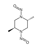 (2R,5S)-2,5-二甲基-1,4-二亚硝基哌嗪结构式