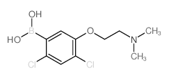 (2,4-DICHLORO-5-(2-(DIMETHYLAMINO)ETHOXY)PHENYL)BORONIC ACID Structure