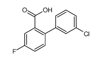 2-(3-chlorophenyl)-5-fluorobenzoic acid Structure