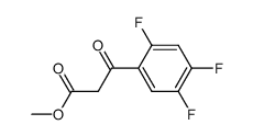 2,4,5-TRIFLUORO-BETA-OXO-BENZENEPROPANOIC ACID METHYL ESTER结构式