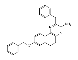 2-benzyl-8-(benzyloxy)-5,6-dihydrobenzo[f]quinoxalin-3-amine结构式