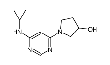 1-(6-Cyclopropylamino-pyrimidin-4-yl)-pyrrolidin-3-ol结构式