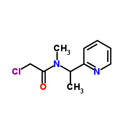 2-Chloro-N-methyl-N-[1-(2-pyridinyl)ethyl]acetamide Structure