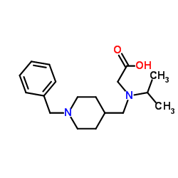 N-[(1-Benzyl-4-piperidinyl)methyl]-N-isopropylglycine结构式