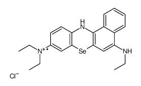 5- ethylamino-9-diethylaminobenzo(a)phenoselenazinium Structure