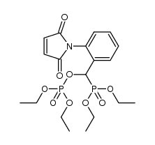 diethyl (diethoxyphosphoryloxy)[2-(2,5-dioxo-2,5-dihydro-1H-pyrrol-1-yl)phenyl]methylphosphonate结构式