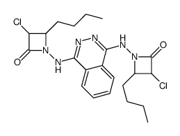 4-butyl-1-[[4-[(2-butyl-3-chloro-4-oxoazetidin-1-yl)amino]phthalazin-1-yl]amino]-3-chloroazetidin-2-one Structure