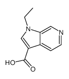 1-乙基-1H-吡咯并[2,3-c]吡啶-3-羧酸结构式