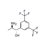 (1S,2R)-2-Amino-1-[3,5-bis(trifluoromethyl)phenyl]-1-propanol structure