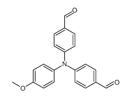 4-(4-formyl-N-(4-methoxyphenyl)anilino)benzaldehyde Structure