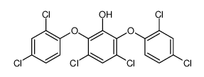 3,5-dichloro-2,6-bis(2,4-dichlorophenoxy)phenol结构式