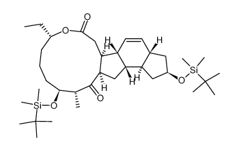 13,14β-Dihydro A83543A aglycon 9α,17α-bis-O-(TBDMS) ether结构式