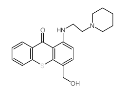 9H-Thioxanthen-9-one,4-(hydroxymethyl)-1-[[2-(1-piperidinyl)ethyl]amino]- picture