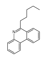 6-pentylphenanthridine结构式