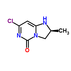 (S)-7-chloro-2-methyl-2,3-dihydroimidazo[1,2-c]pyrimidin-5(1H)-one Structure