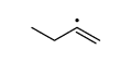 1-methylallyl radical Structure