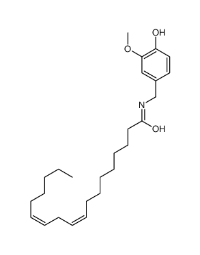 (9Z,12Z)-N-[(4-hydroxy-3-methoxyphenyl)methyl]octadeca-9,12-dienamide Structure