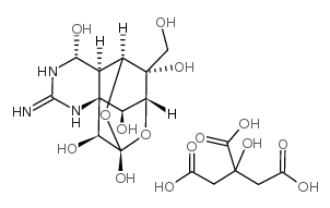 Tetrodotoxin citrate structure