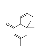 3,5,5-trimethyl-6-(2-methylprop-1-enyl)cyclohex-2-en-1-one结构式