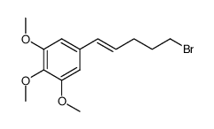 (E)-5-(3,4,5-trimethoxyphenyl)-4-pentenyl bromide Structure