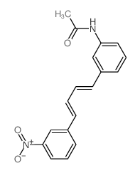 Acetamide,N-[3-[4-(3-nitrophenyl)-1,3-butadien-1-yl]phenyl]- structure