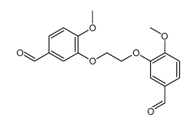 3-[2-(5-formyl-2-methoxyphenoxy)ethoxy]-4-methoxybenzaldehyde结构式