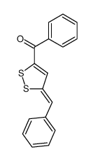 phenyl{3-[(E)-1-phenylmethylidene]-3H-1,2-dithiol-5-yl}methanone Structure