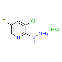 3-Chloro-5-fluoro-2-hydrazinylpyridine hydrochloride structure