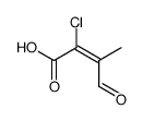 (Z)-2-chloro-3-methyl-4-oxobut-2-enoic acid Structure