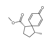 methyl (1RS,4SR)-4-methyl-8-oxo-spiro-[4.5]deca-6,9-diene-1-carboxylate结构式